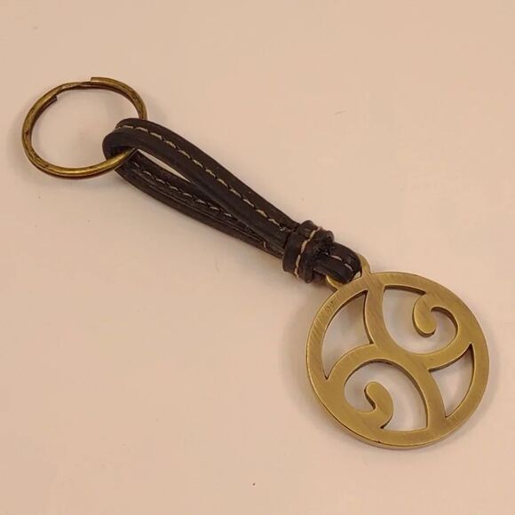 Scroll Style Keychain Key Ring Chain Fob Hangtag Metal - Picture 10 of 12